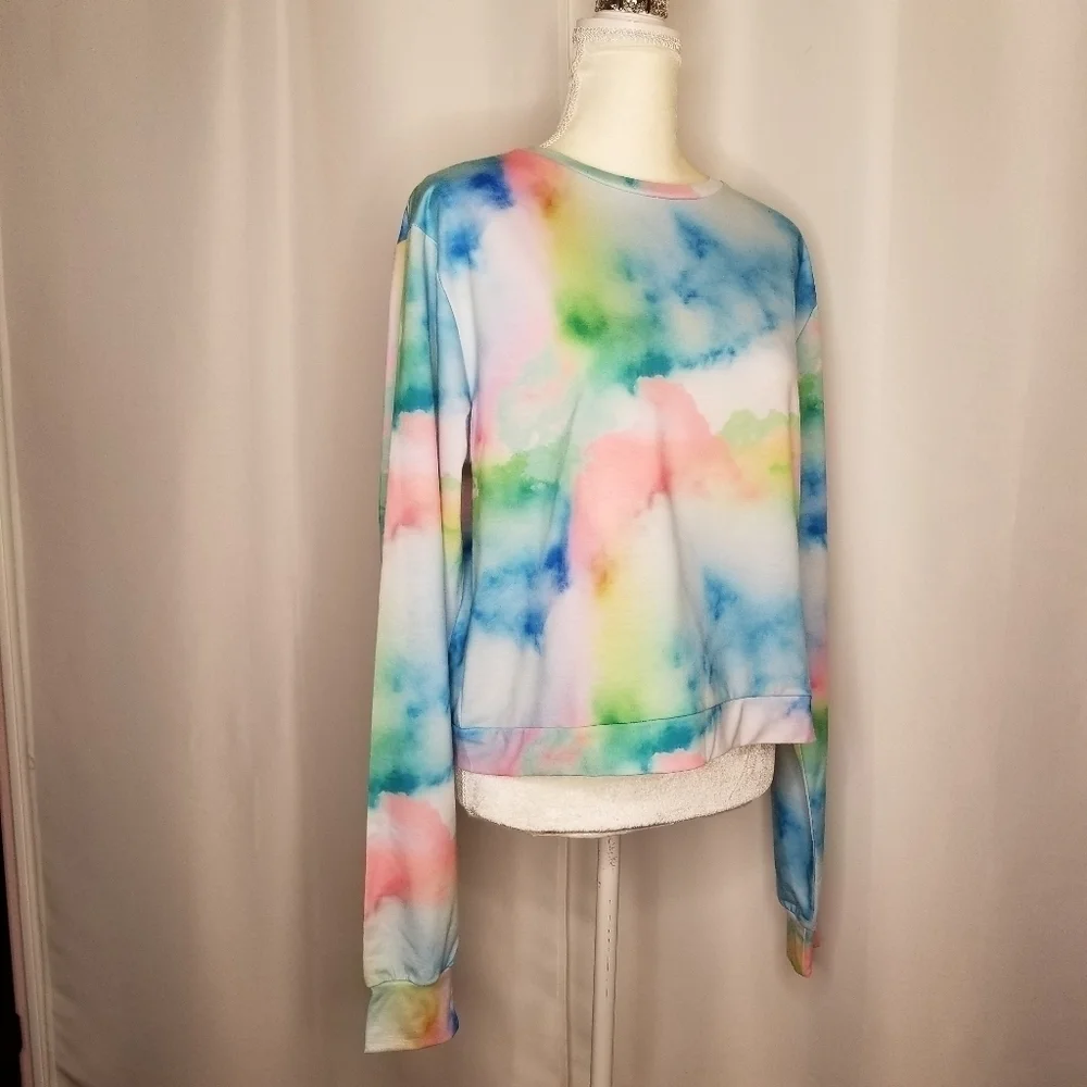 NASTY GAL Out Of This World Tie Dye Sweatshirt